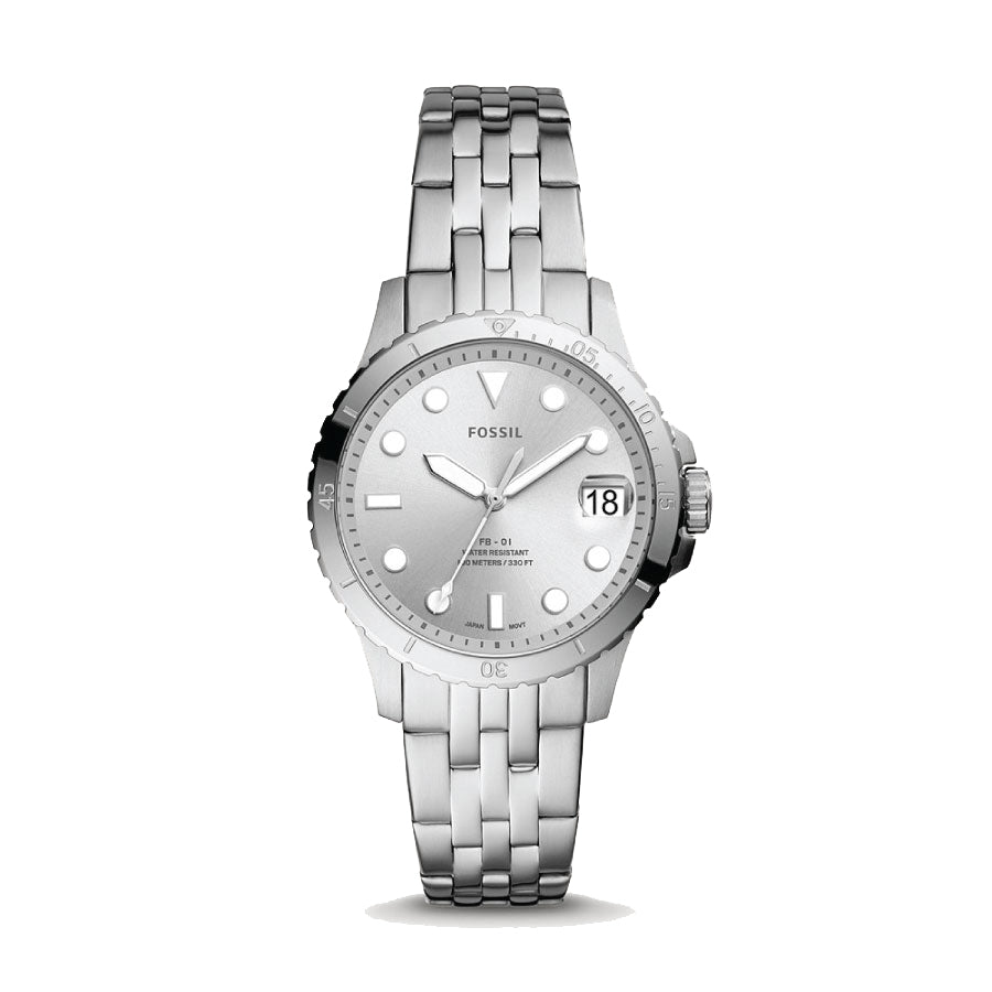 Fossil ES4744 FB-01 Three-Hand Date Stainless Steel Strap