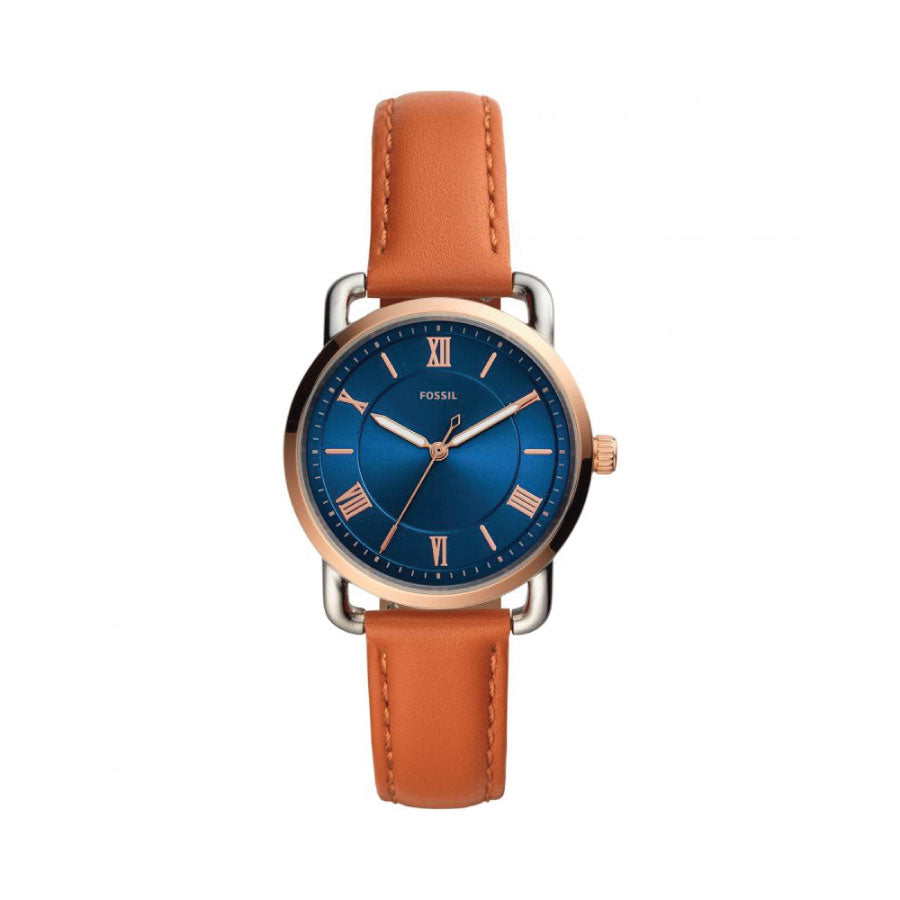 Fossil ES4825 Copeland Three-Hand Tan Leather