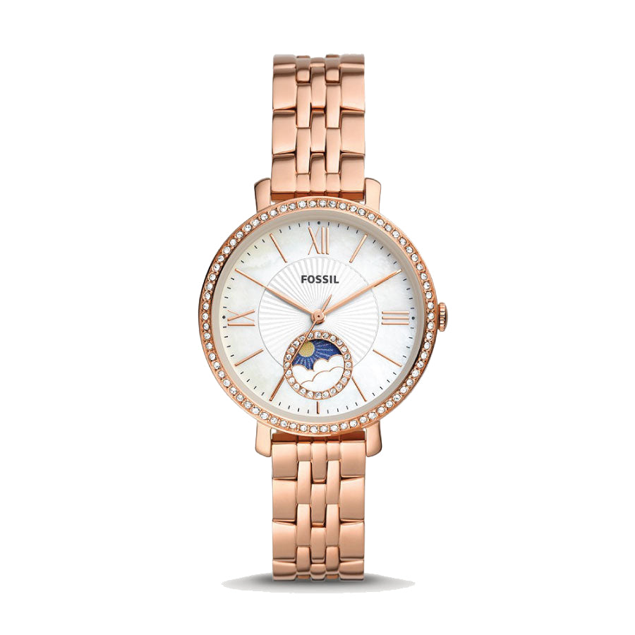 Fossil ES5165 Jacqueline Sun Moon Multifunction Rose Gold-Tone Stainless Steel