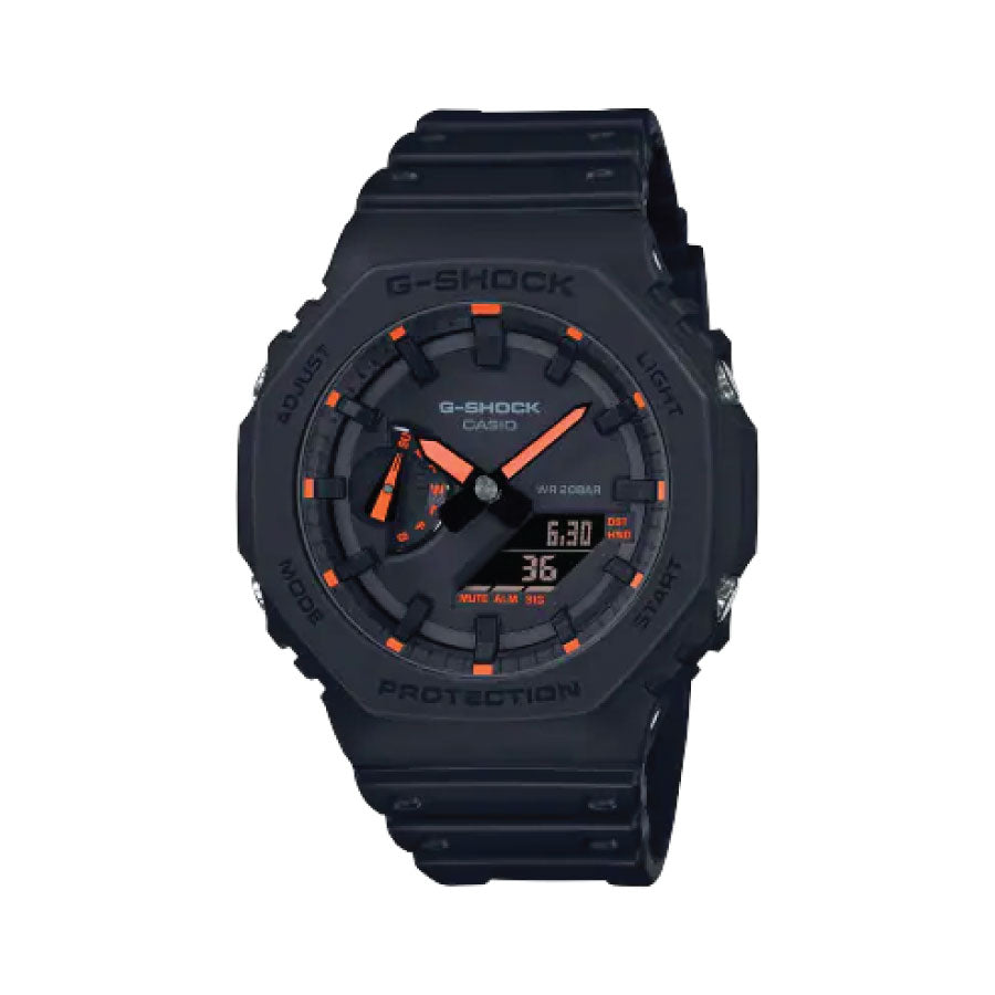 G-Shock  GA-2100-1A4 Neon Accent Analog Digital Black Pink