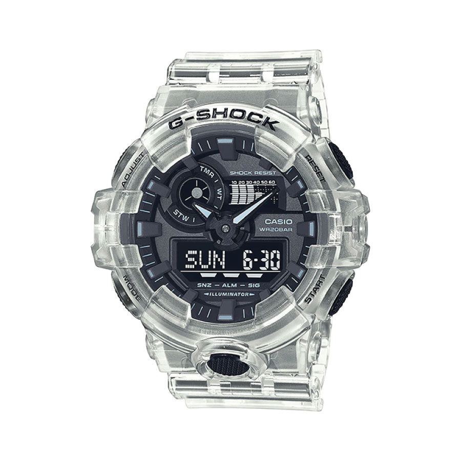 G-Shock  GA-700SKE-7A Analog Digital White Transparent