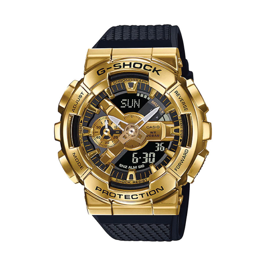 G-Shock  GM-110G-1A9 Digital Analog Gold Metal Covered Black