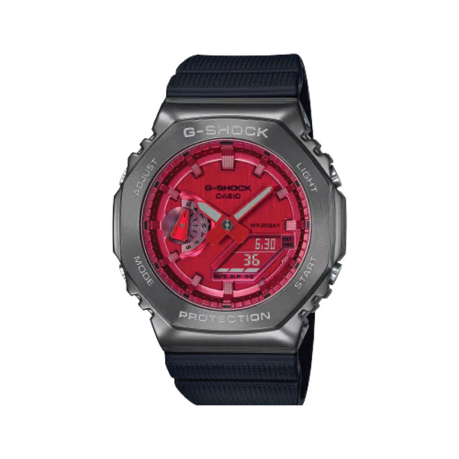 G-Shock  GM-2100B-4A Analog Digital Red Dial Black