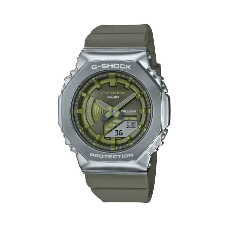 G-Shock  GM-S2100-3A Analog Digital Metal Case Green