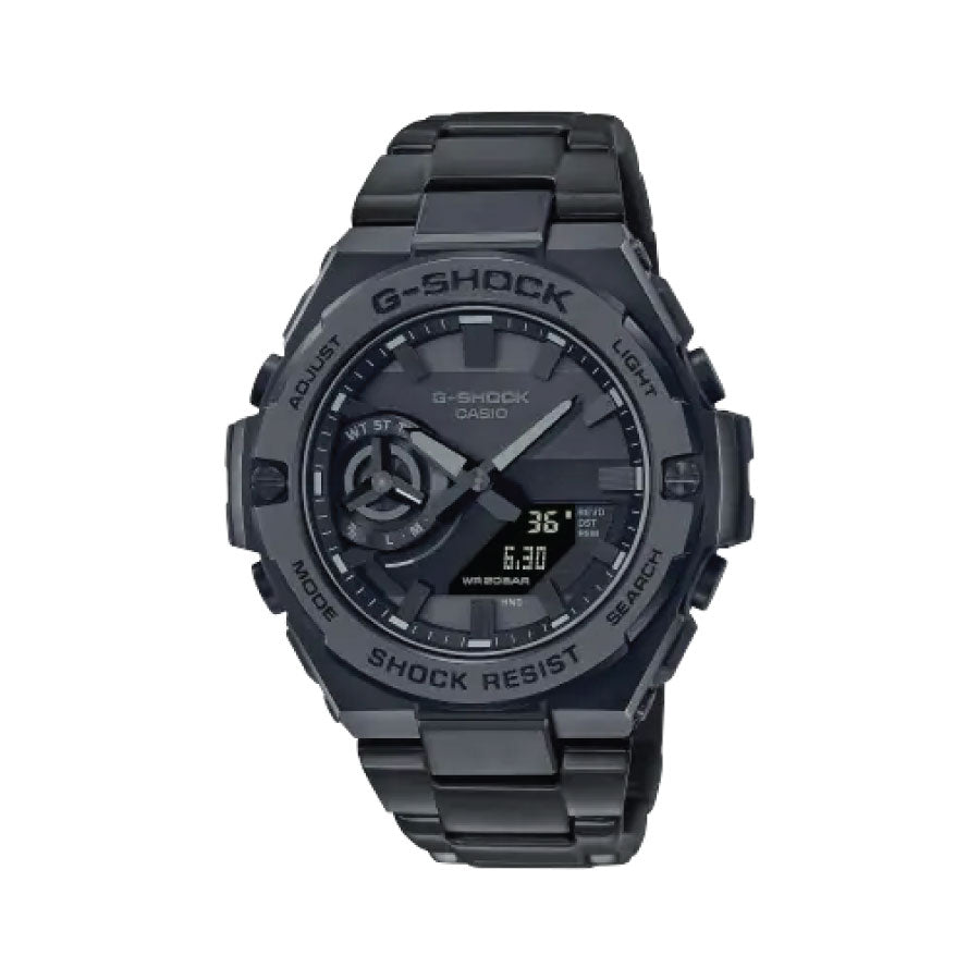 G-Shock  GST-B500BD-1A Analog Digital Black Dial Stainless Steel