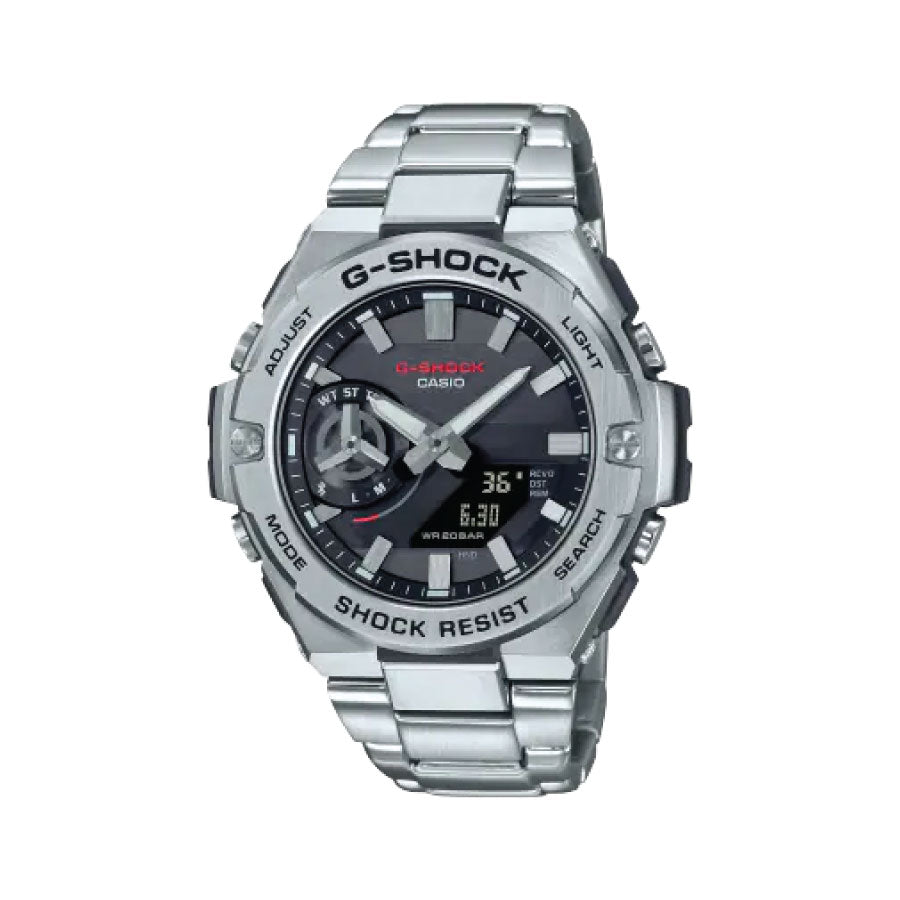 G-Shock  GST-B500D-1A Analog Digital Black Dial Stainless Steel