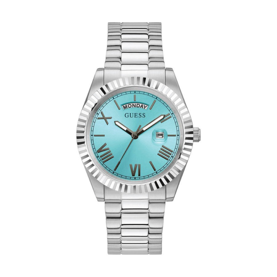 Guess GW0265G11 Connoisseur Aqua Silver Tone Case Silver Tone Stainless Steel Watch