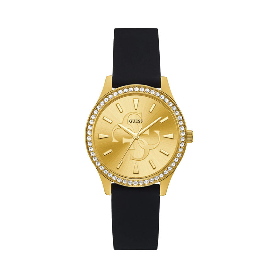 Guess GW0359L1 Gold Tone Case Gold Tone Leather Watch