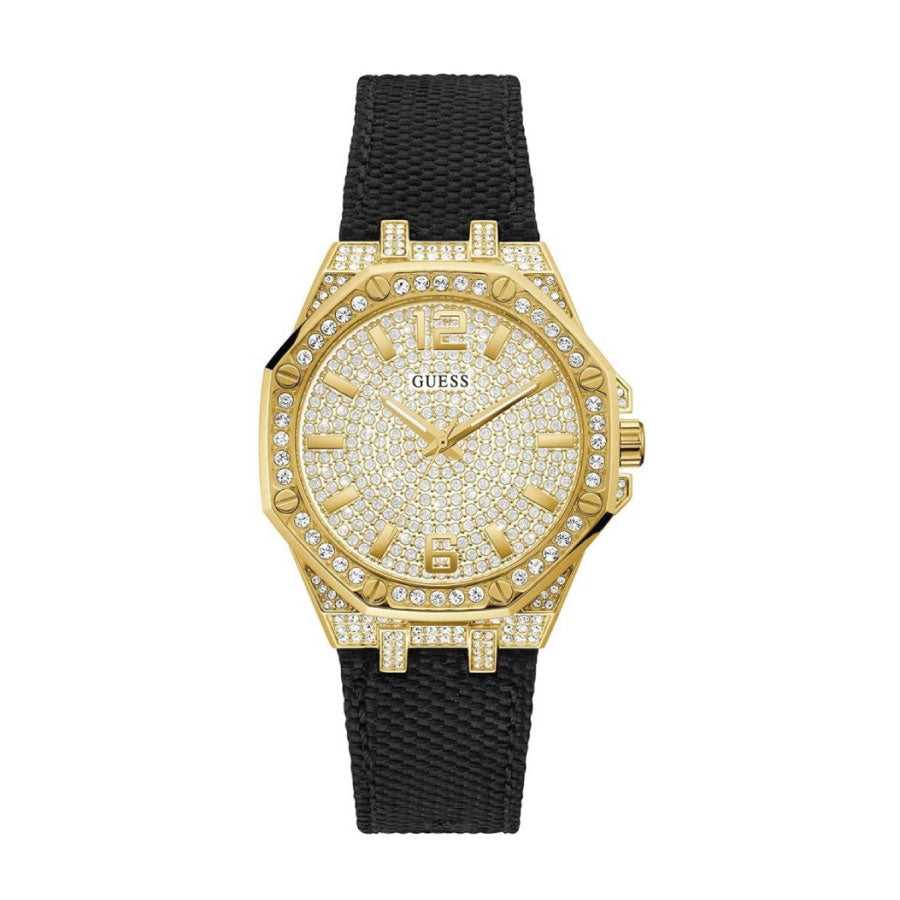 Guess GW0408L2 Gold Tone Case Black Nylon Watch