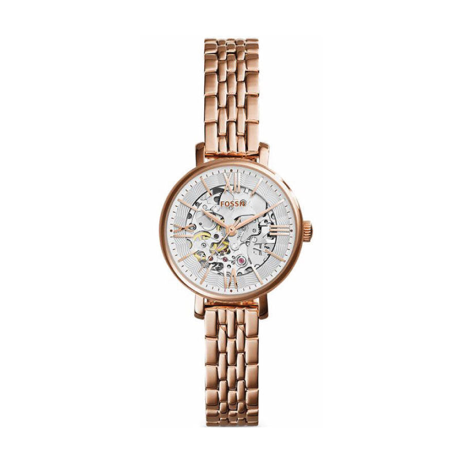 Fossil ME3072 Jacqueline Mini Automatic Rose-Tone Stainless Steel