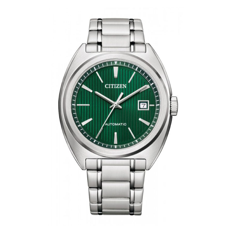 Citizen NJ0101-78X Mechanical Automatic Green Dial Stainless Steel Strap Watch