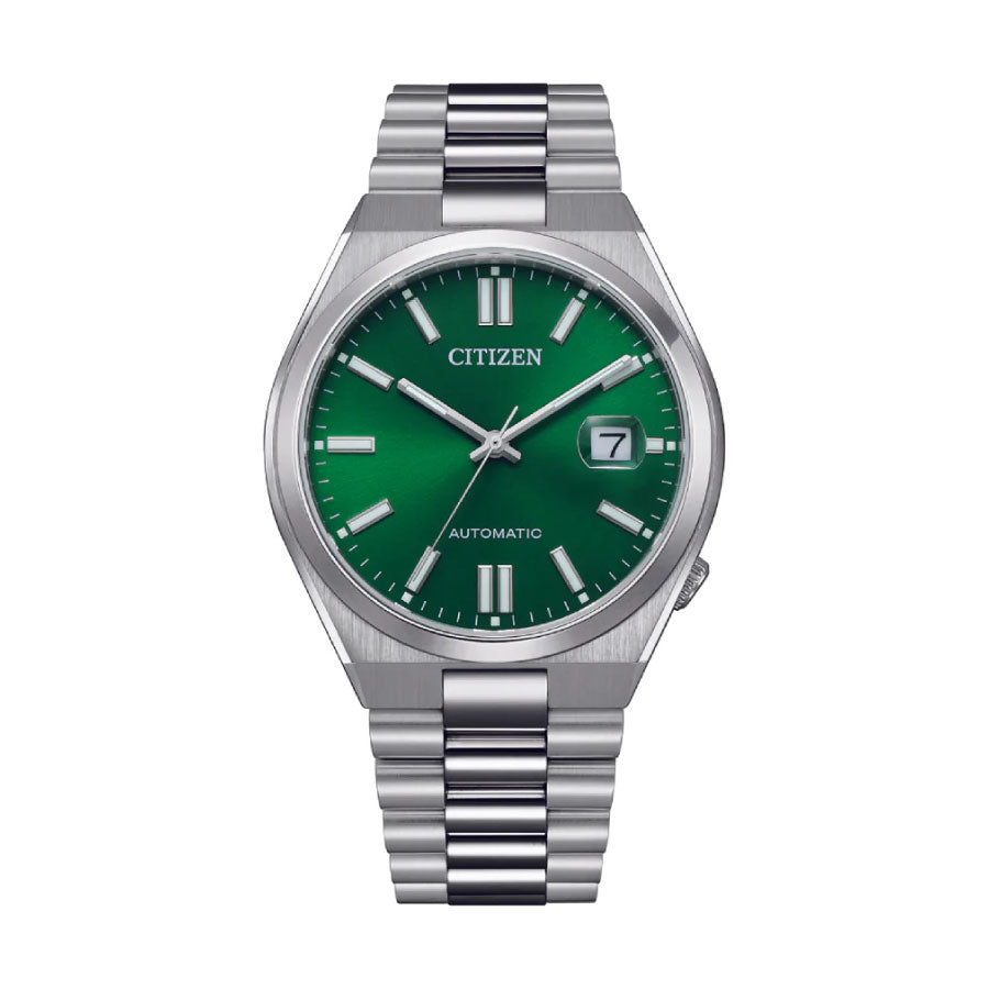 Citizen NJ0150-81X Mechanical Automatic Green Dial Stainless Steel Strap Watch