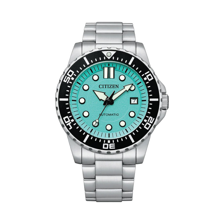 Citizen NJ0170-83X Mechanical Cyan Dial Stainless Steel Strap Watch