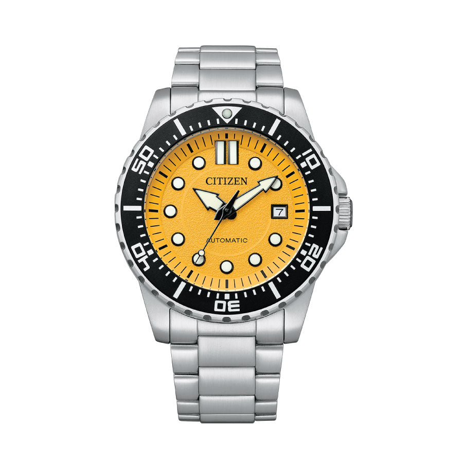 Citizen NJ0170-83Z Mechanical Yellow Dial Stainless Steel Strap Watch