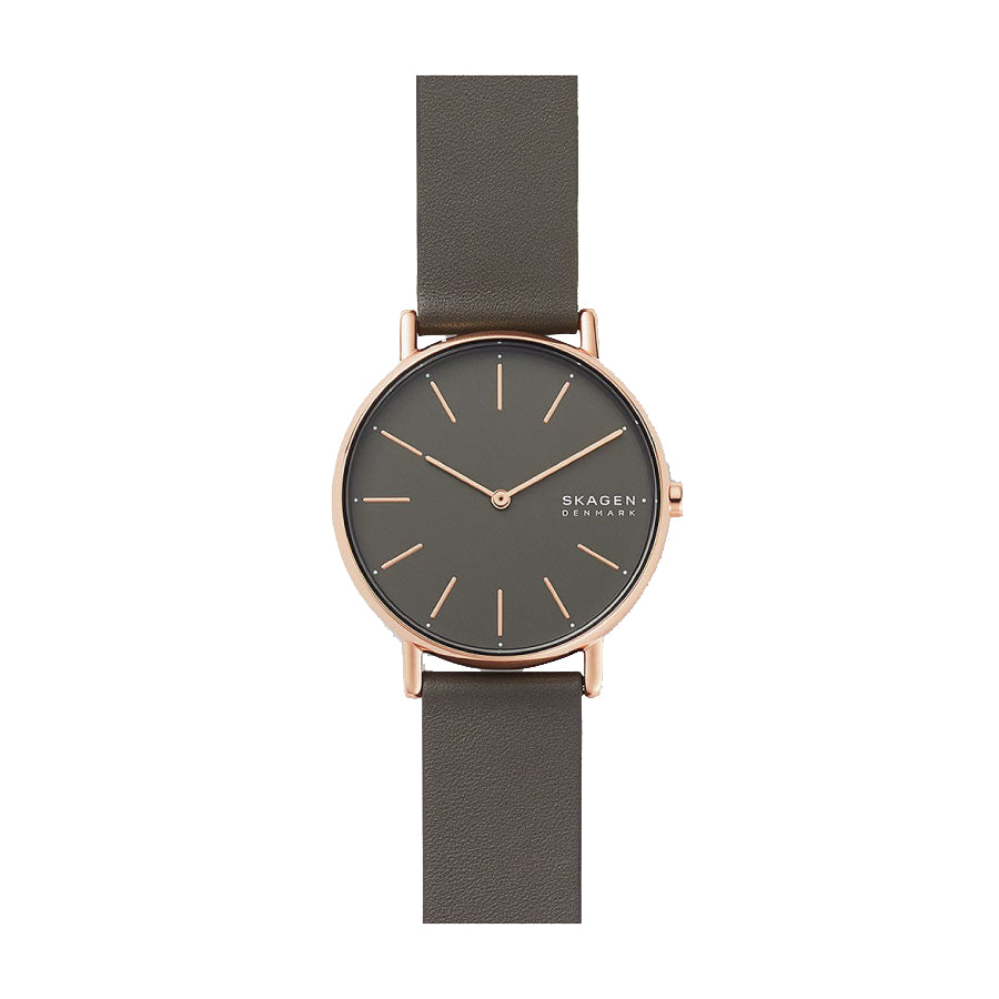Skagen SKW2794 Signatur Charcoal Leather Watch