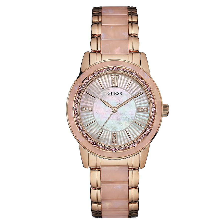 Guess W0706L4 Rose Gold Tone Case Rose Gold Tone Stainless Steel Watch