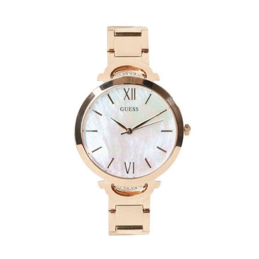 Guess W1090L2 Rose Gold Tone Case Rose Gold Tone Stainless Steel Watch