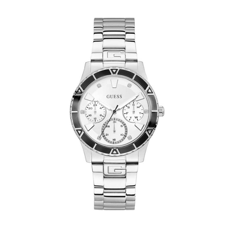 Guess W1158L3 Silver Tone Case Silver Tone Stainless Steel Watch